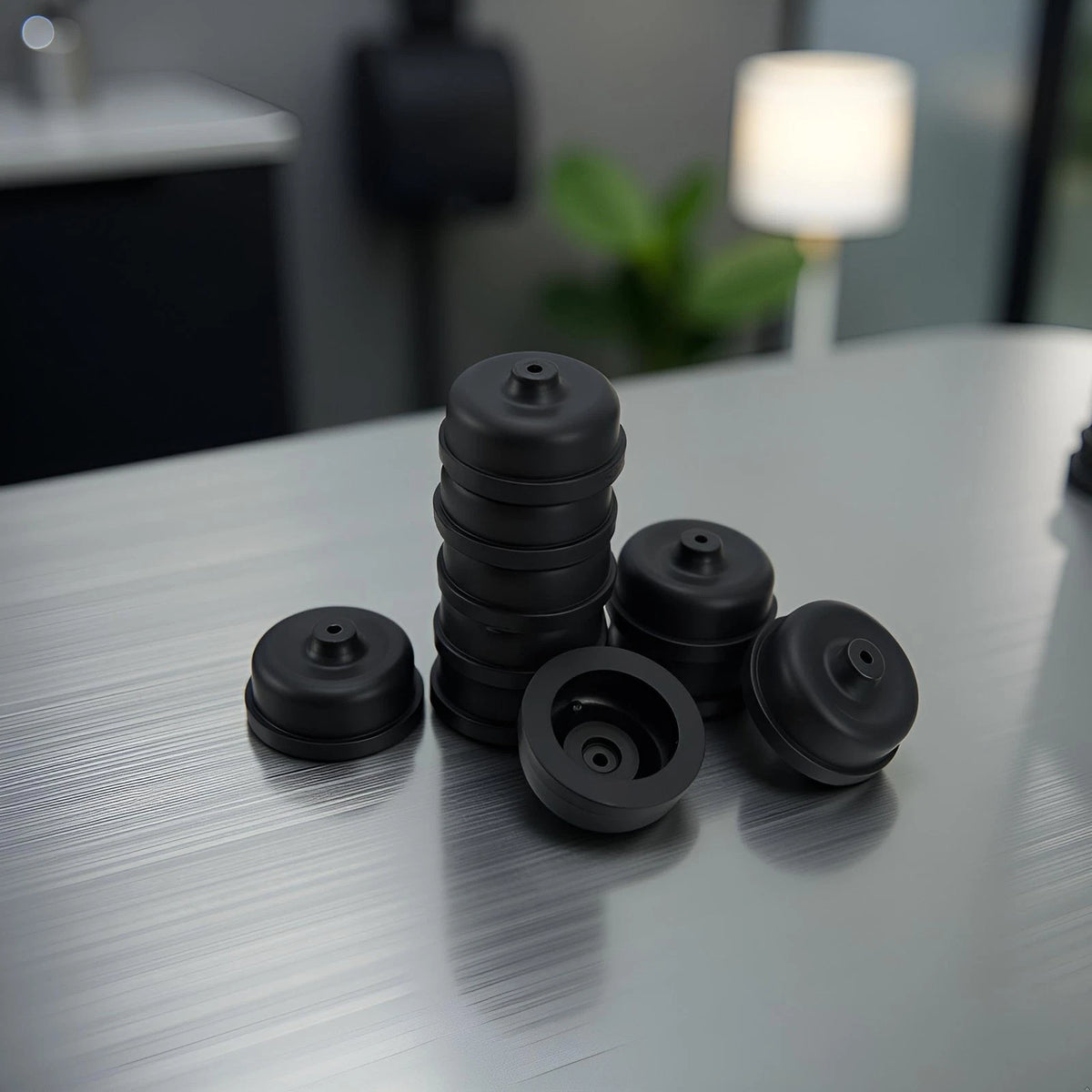 WaigN 20Pcs Black Aquarium Diaphragm Air Pump Accessories EPDM Rubber