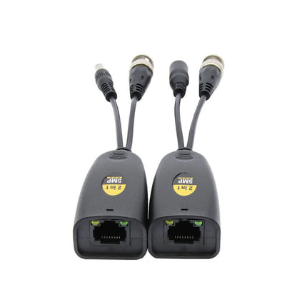 Anti-Interference BNC To POE Adapter Balun Connector For Surveillance
