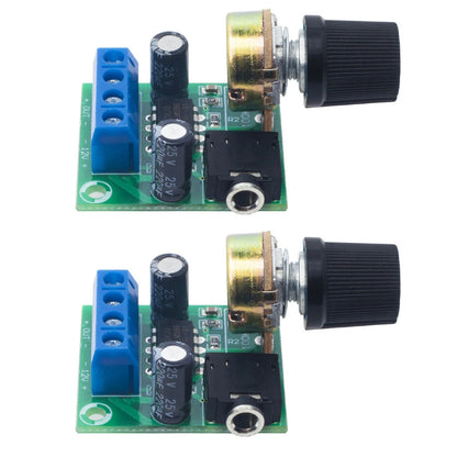 2* Adjustable Volume LM386 Mini Audio Power Amplifier Board DC3~12V Module D