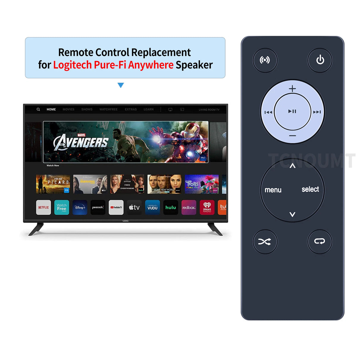 Replacement Remote Control For Logitech Pure-Fi Anywhere