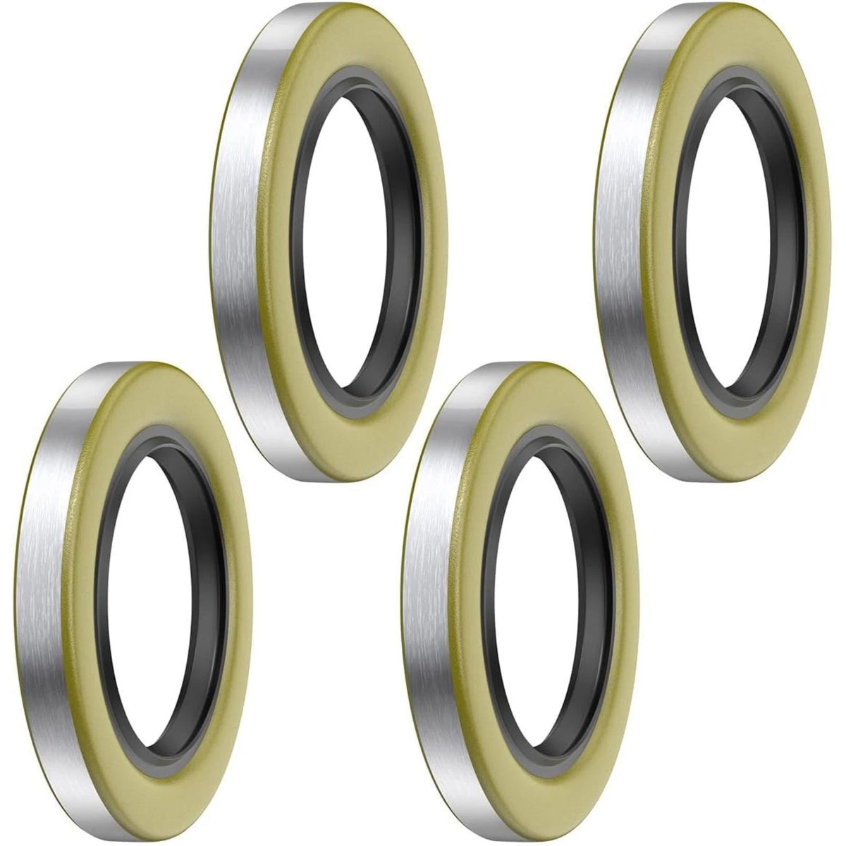 4PCS Trailer Hub Grease Seals Repair Compatible For 5200-7000 lb Trailer Axle