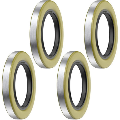 4PCS Trailer Hub Grease Seals Repair Compatible For 5200-7000 lb Trailer Axle