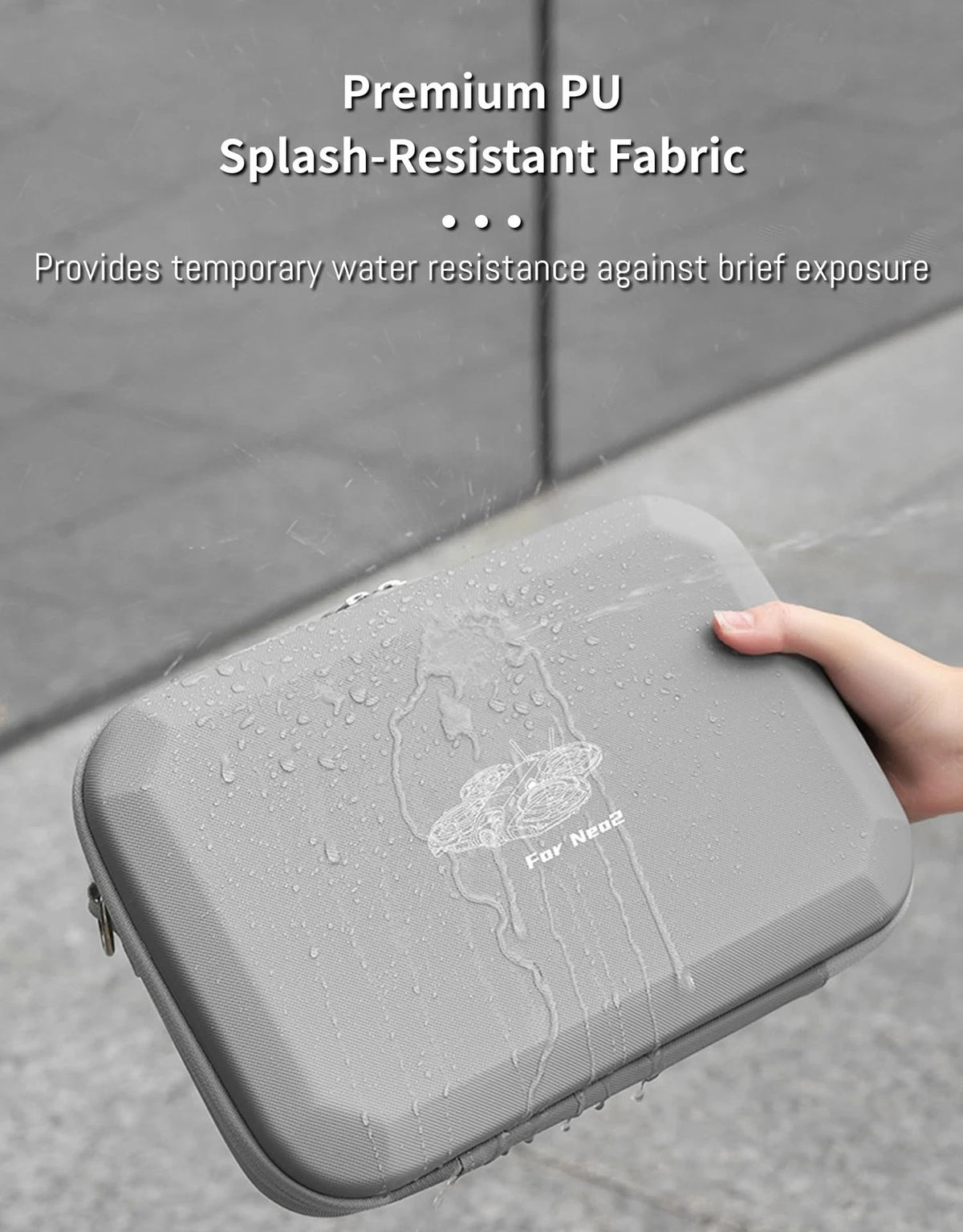 Carrying Case for DJI Neo 2, Portable 32.5*23.5*9CM (12.8*9.2*3.5IN), grey