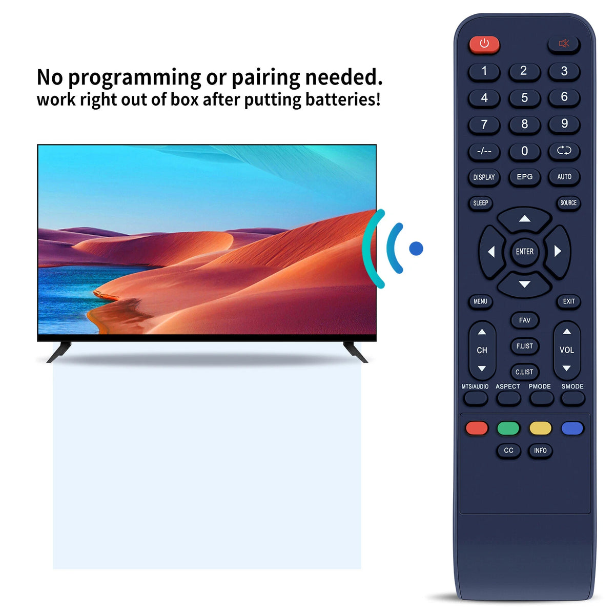 Replace Remote Control For Furrion LCD LED TV FEHD19A0A FEFD22A0A
