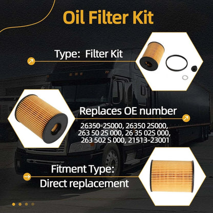High Quality Oil Filter Replacement For Hyundai 2.5L Santa Cruz SUV K5 Sorento