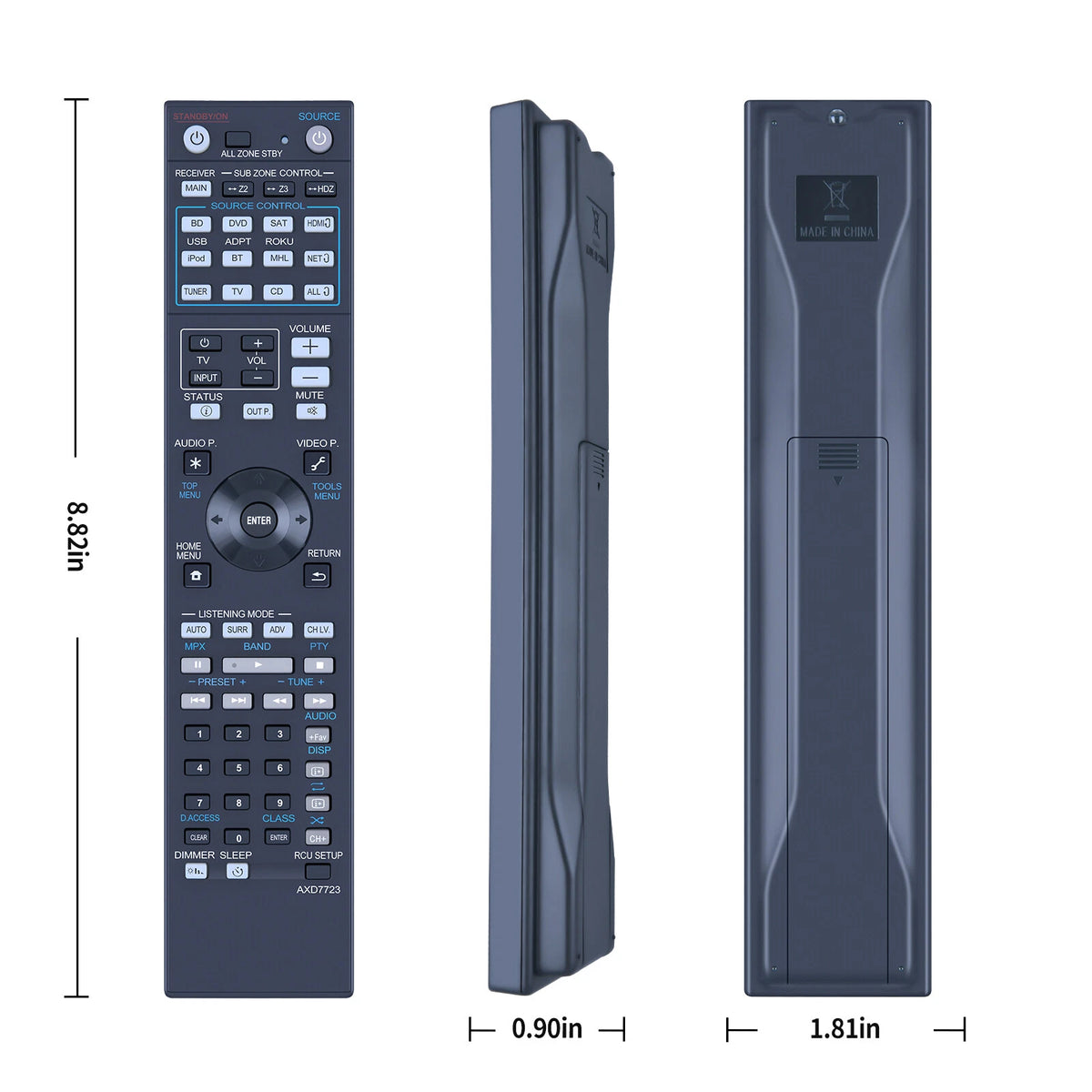 AXD7723 Remote Control For Pioneer Elite Home Theater Receiver SC-81 SC-82