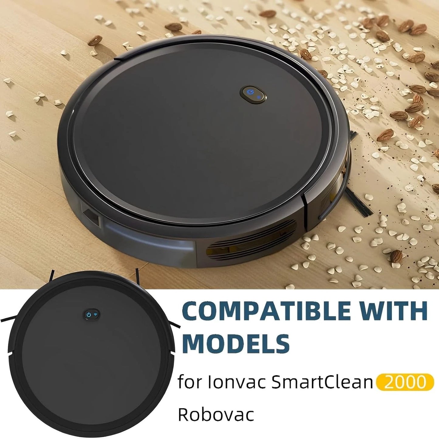SmartClean 2000 Accessories Kit for Ionvac 2000 Robovac - 2 Black