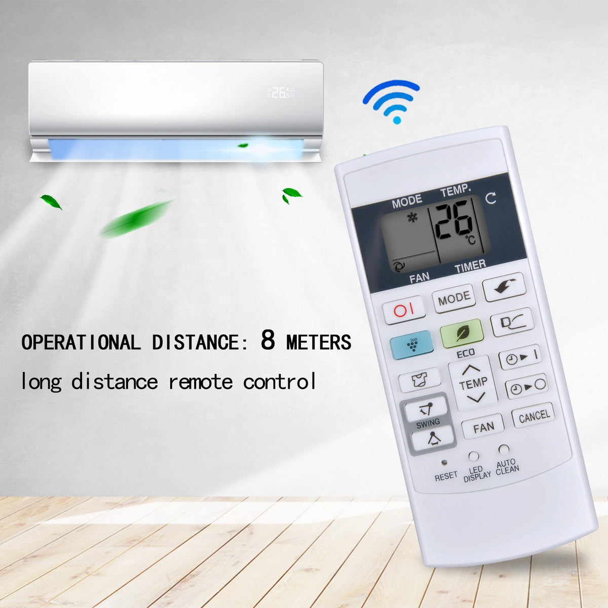 Replacement Remote Control For Sharp Air Conditioner CRMC-A876JBEZ