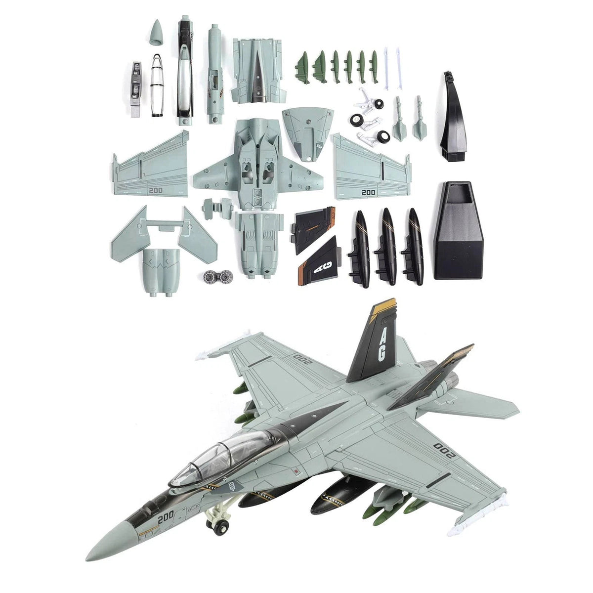 1/72 Scale 25cm F/A-18 Hornet Strike Fighter Collectible Model Set