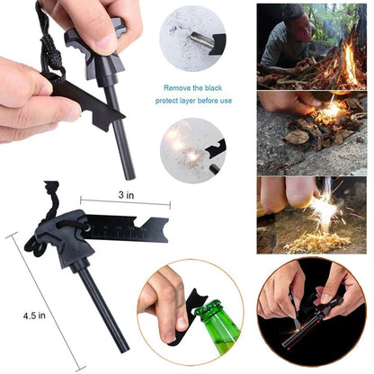 XUANLAN Emergency Survival Kit 13 in 1, Outdoor 7 x 4.5 x 2", kit 1