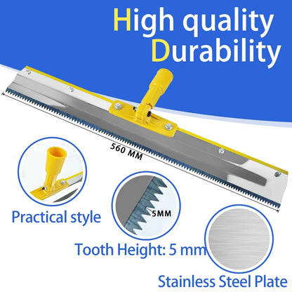 VKE Self Leveling Concrete Tools, Stainless Kit 63, Yellow