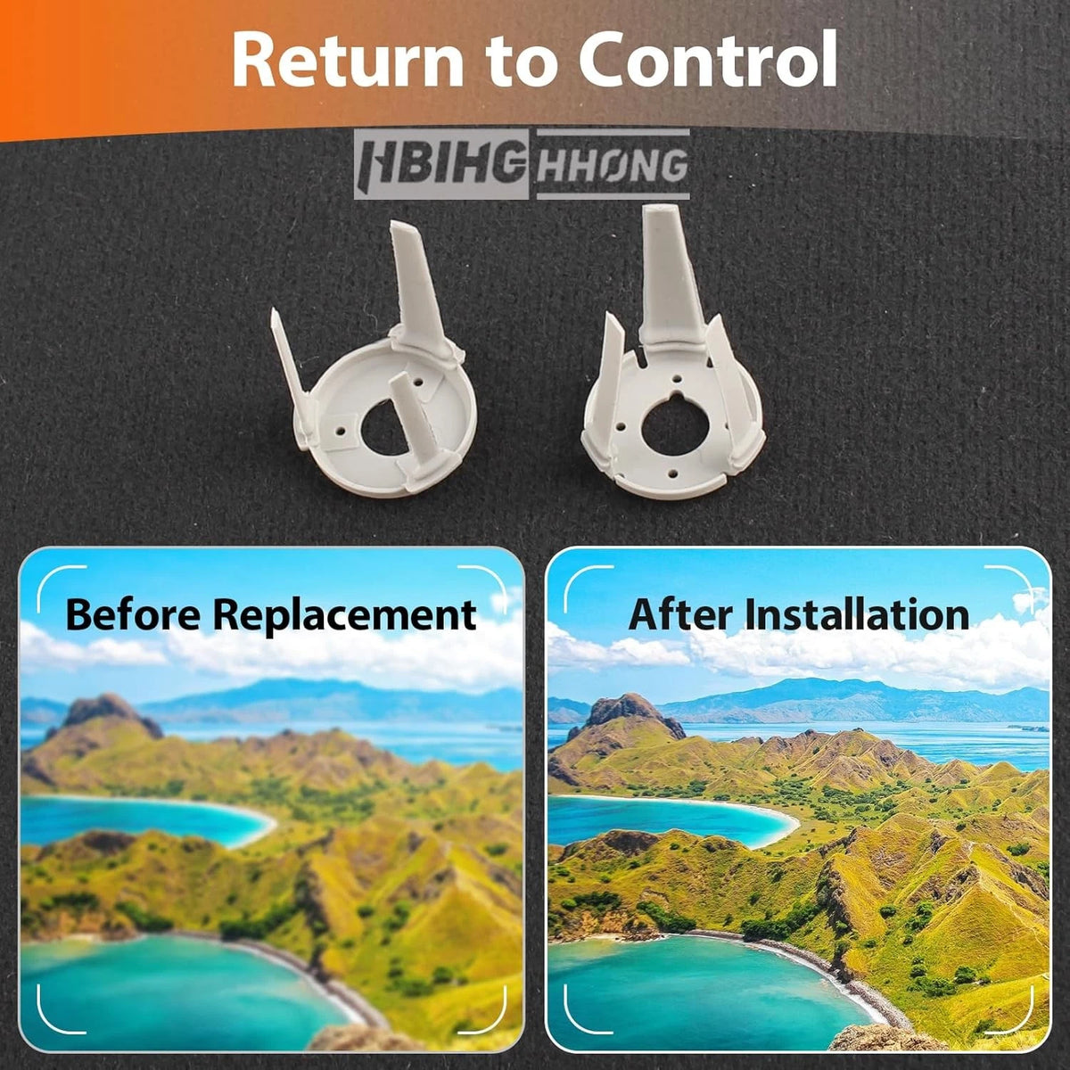 Replacement for DJI Mini 4 Pro Gimbal Shock Absorption Rubber 4...