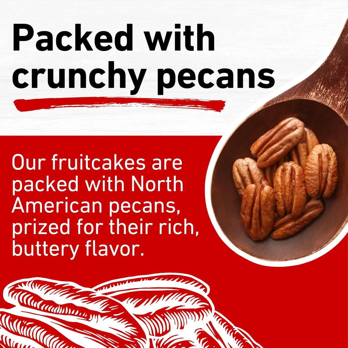 Collin Street Bakery Fruitcake - DeLuxe Loaf 2 Pack (14 oz each) - Medium