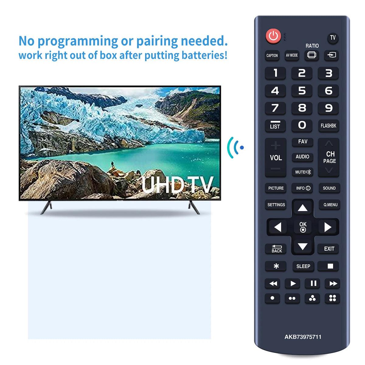 AKB73975711 Remote Control For LG TV 50LB6000 50LB5900 49UX340H 49LF5500