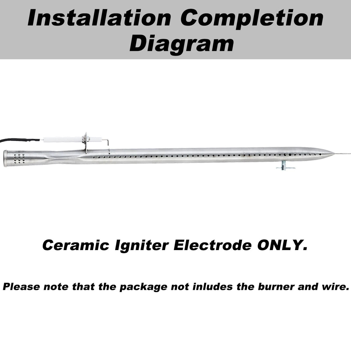 IG-20B ps9900 Ceramic Igniter 3pcs Electrode for Smoke Hollow, Black