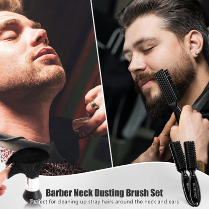NICEMOVIC 10 in 1 Hair Cutting Barber Cape with Neck Standard, Leopard Print