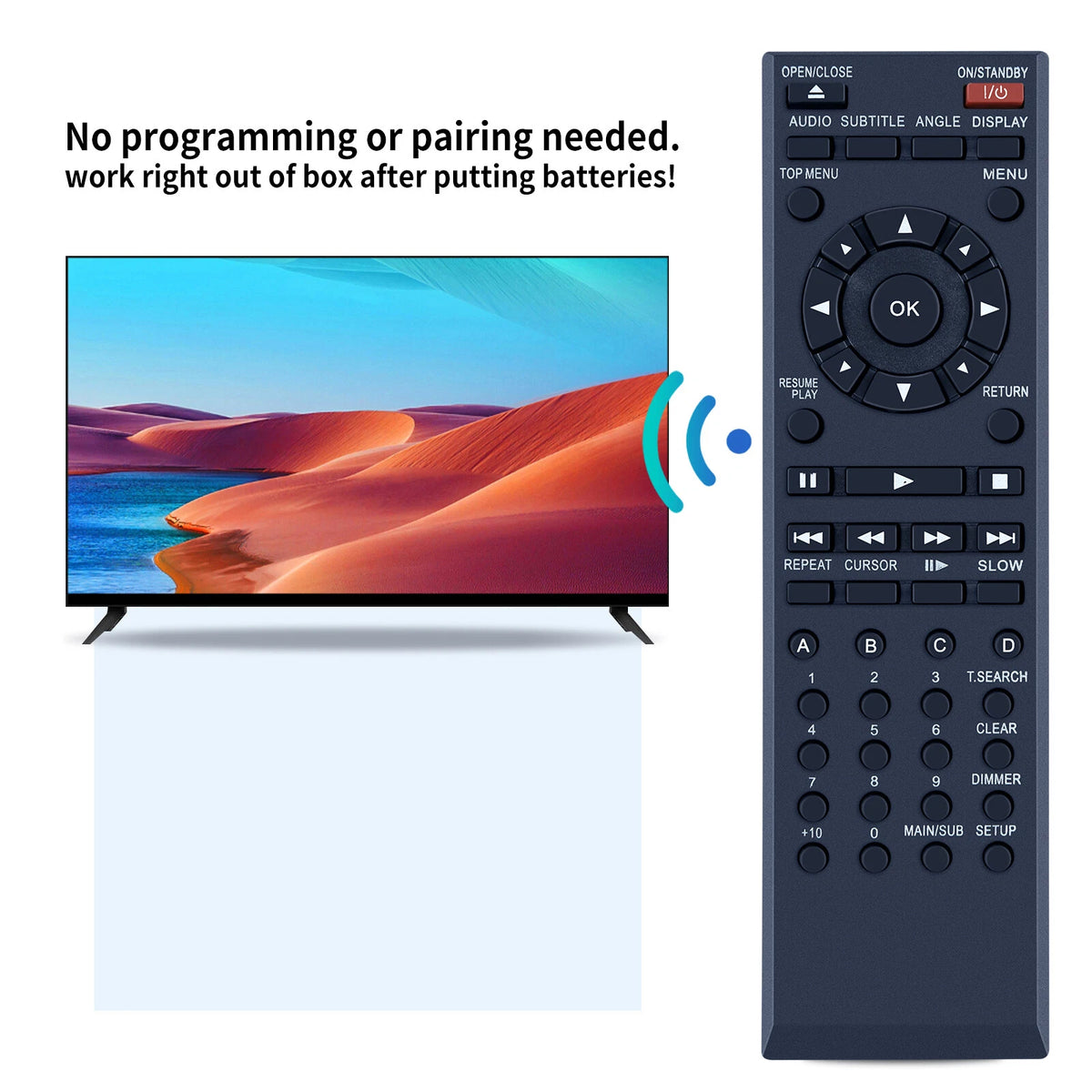 SE-R0285 Remote Control For Toshiba HD DVD PLAYER HD-A3KU HD-A3KC HD-A30 HD-A30K