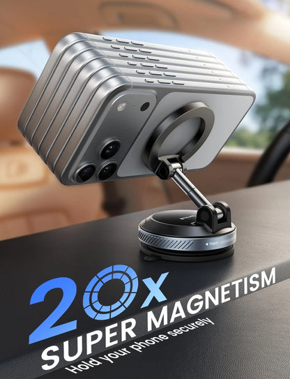 Lamicall Car Phone Holder Mount - [Ultra Vacuum Suction] Holders Black