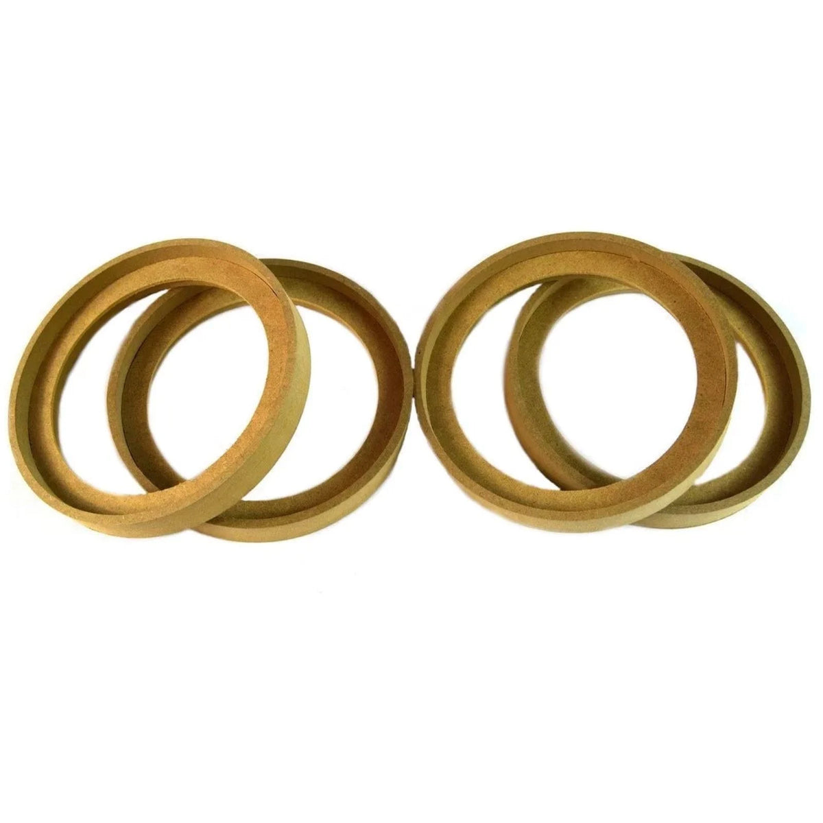 4Pcs Flush Mount 6.5" Speaker Rings MDF Car Audio Mounting Spacer Replacement