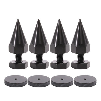 4Pack Iron AMP Studio Monitor Stand Feet/Base M6 Thread Speaker Isolation Spike