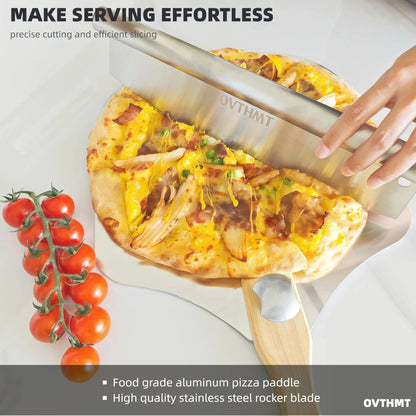 OVTHMT Pizza Oven Accessories 4 PCS, Kit, 12 x 12" x 14" 4PCS, Silver