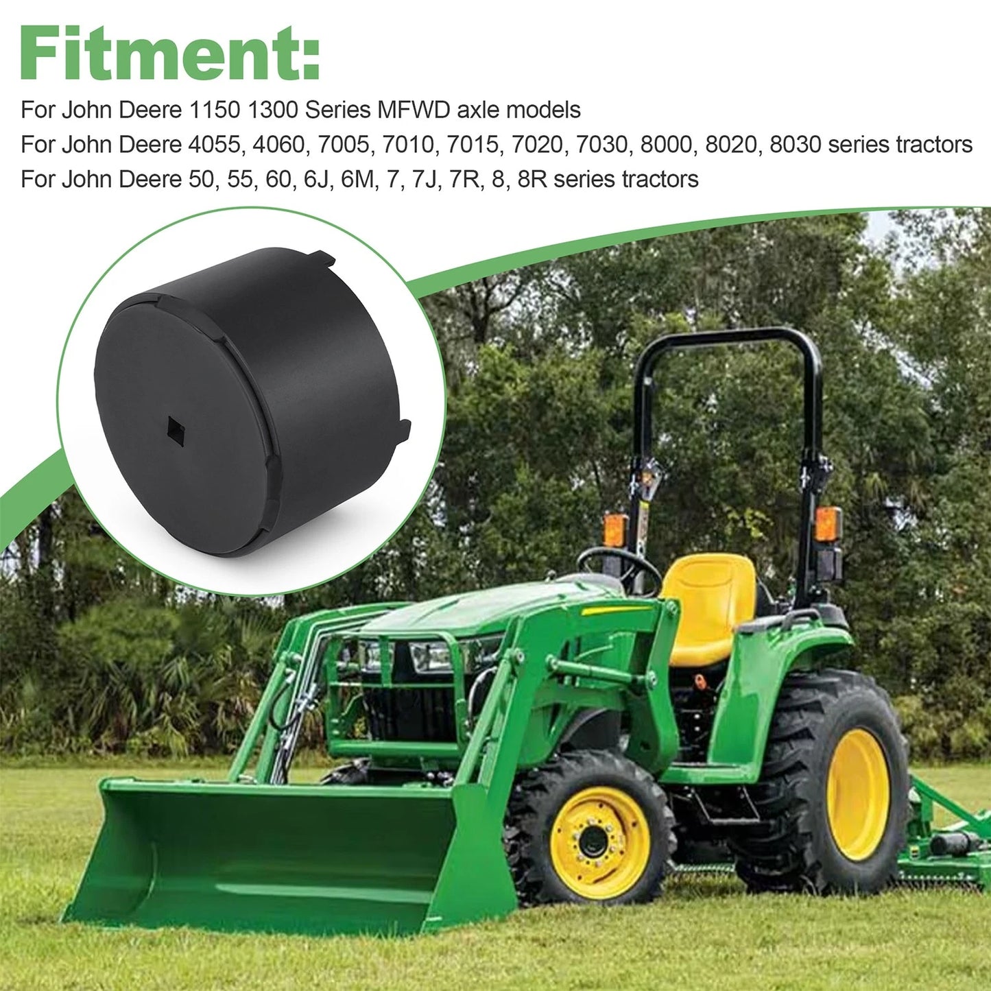 Wheel Hub Axle Bearing Retainer Socket Removal Tool For John Deere 6J 7J 6M 7R