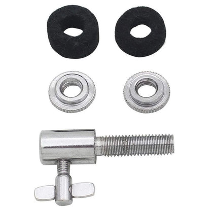 WingPower HI HAT Clutch Metal Instrument Drum with 6mm Hole, Cymbal silver