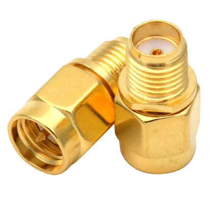 2pcs SMA Female Jack to SMA Male Plug Coax Cable Connector Replacement