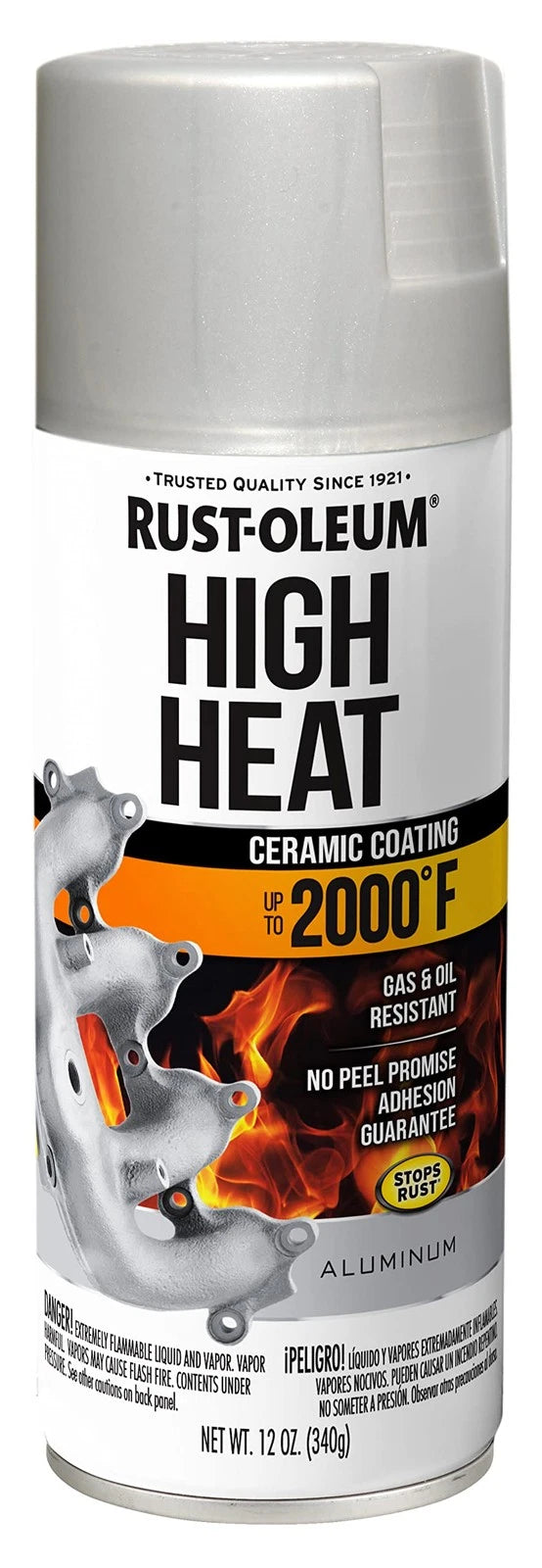 Rust-Oleum 248904 Automotive High Heat 12 Ounce (Pack of 1), Flat Aluminum