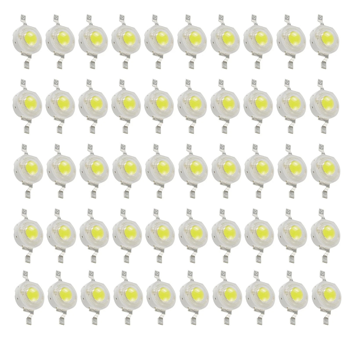 50Pcs 180 Degree 1W High Power LED SMD Different Colors Chip Lamp Beads COB