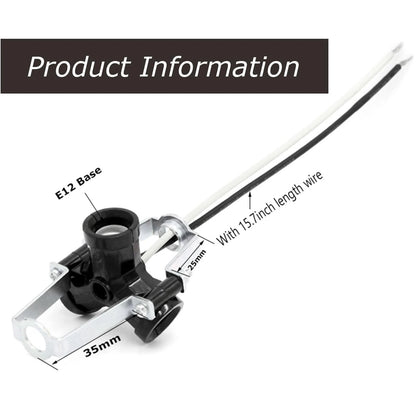 JNXQWE Candelabra Base 3 Light Cluster Socket,e12 Lamp Holder with...