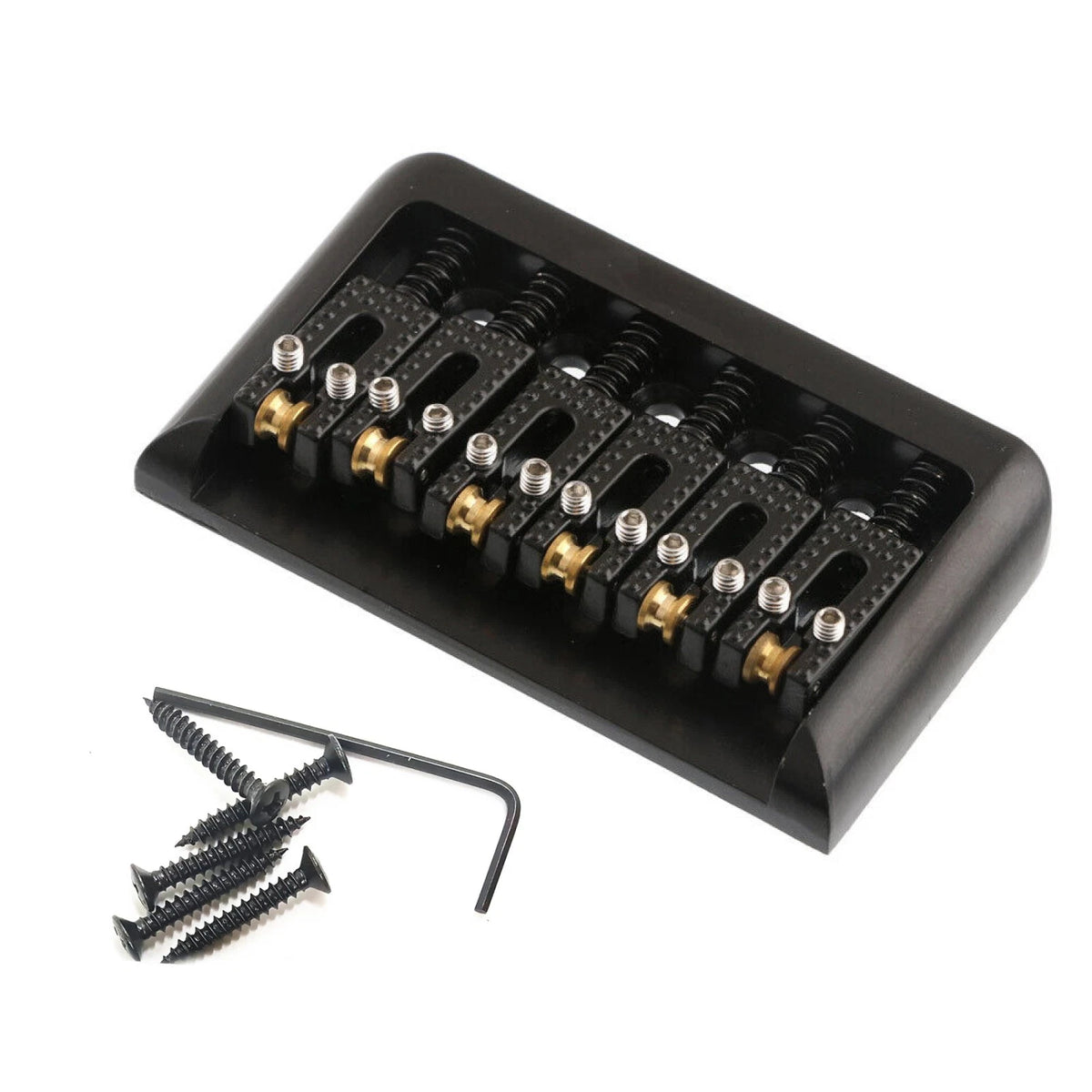 Zinc Alloy Roller Saddle Bridge Adjustable Saddles  For Electric Guitar