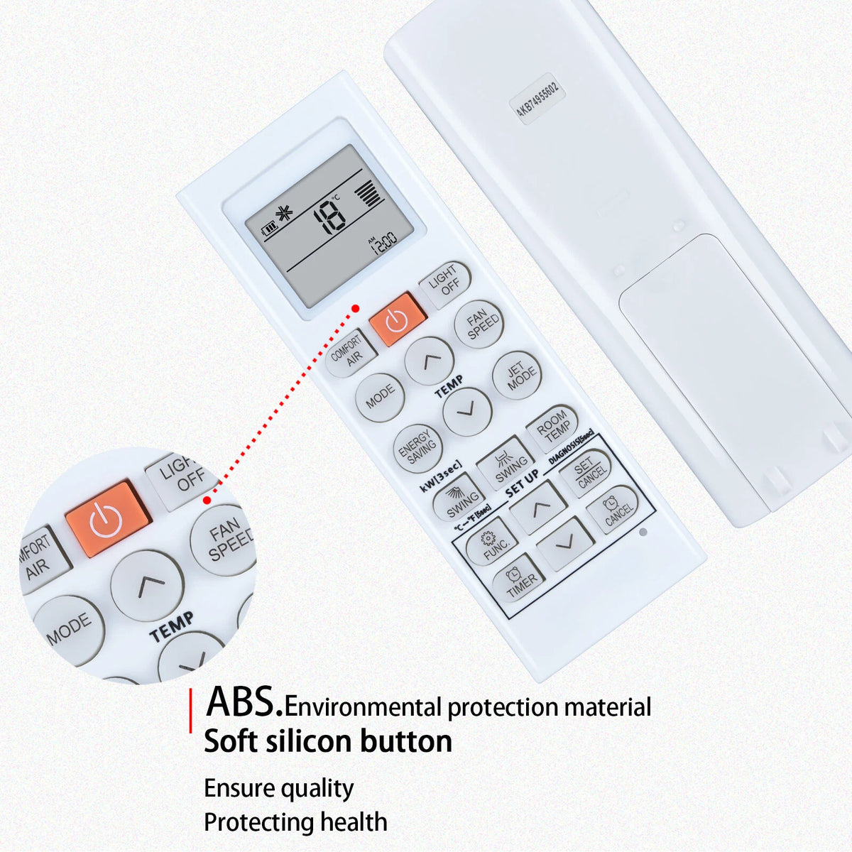 AKB74955602 Remote Control For LG AC Air Conditioner AKB74955605 LSN363HLV