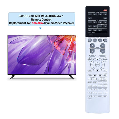 For Yamaha AV Receiver Remote Control RAV510 ZK06600 RX-V677 RX-A740 RXV677