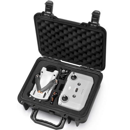 Lekufee Small Waterproof Hard Case for DJI 10.8 x 8.8 x 4.3 inches, Black