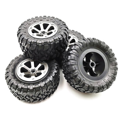 4x 73.8*32.4mm Rubber Wheel Tire Rim For WPL B16 B36 B-14 C14 1/16 RC Car Truck