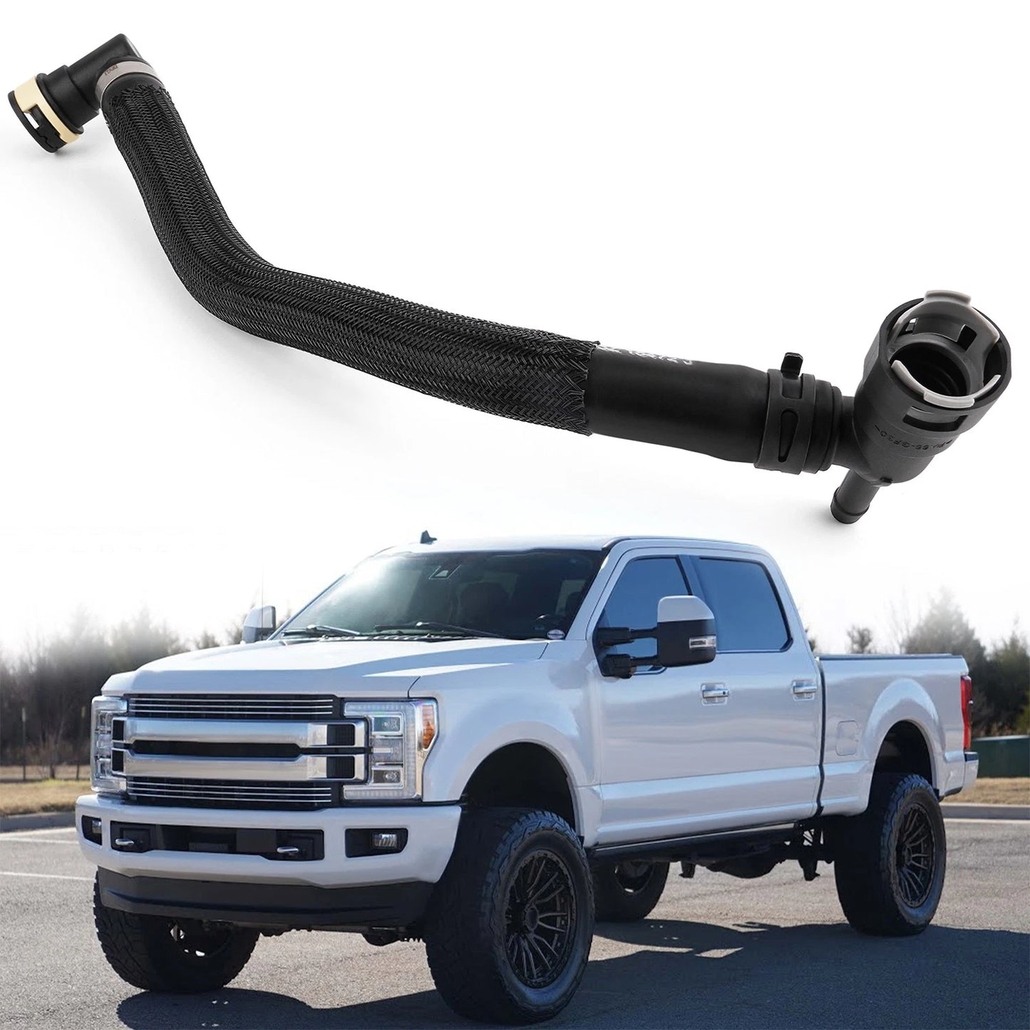 6.7L Diesel Heater Core Coolant Inlet Hose Tube Fits 2017–2024 Ford F-250 F-350