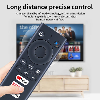 Voice Bluetooth Remote Control For Ematic 4K UHD Android TV Box AGT418 AGT419
