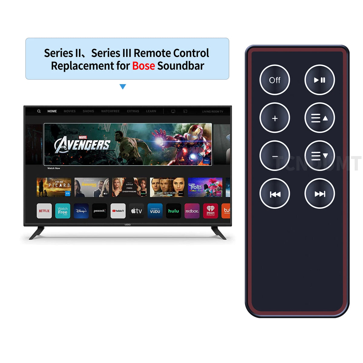 Remote Control For Bose SoundDock Series II 2,III 3,&Portable Music System