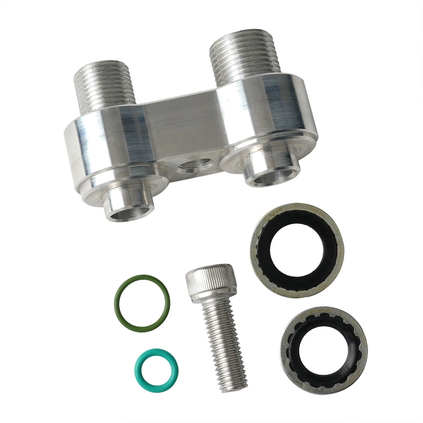 For LS Swap GM R4 A/C Compressor Straight Adapter Fitting