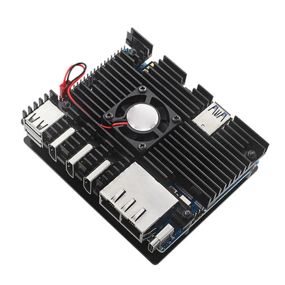 For Orange Pi 5 Plus Case+Cooling Fan Active Passive Cooling Radiator/Heatsink