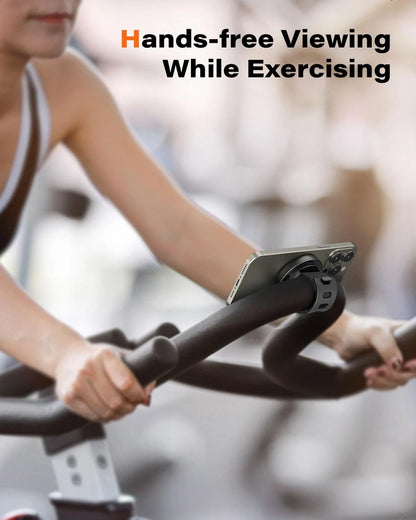 A2C Gym Fitness Phone Mount for MagSafe - 17 N54 Strong Magnets Stable Grey
