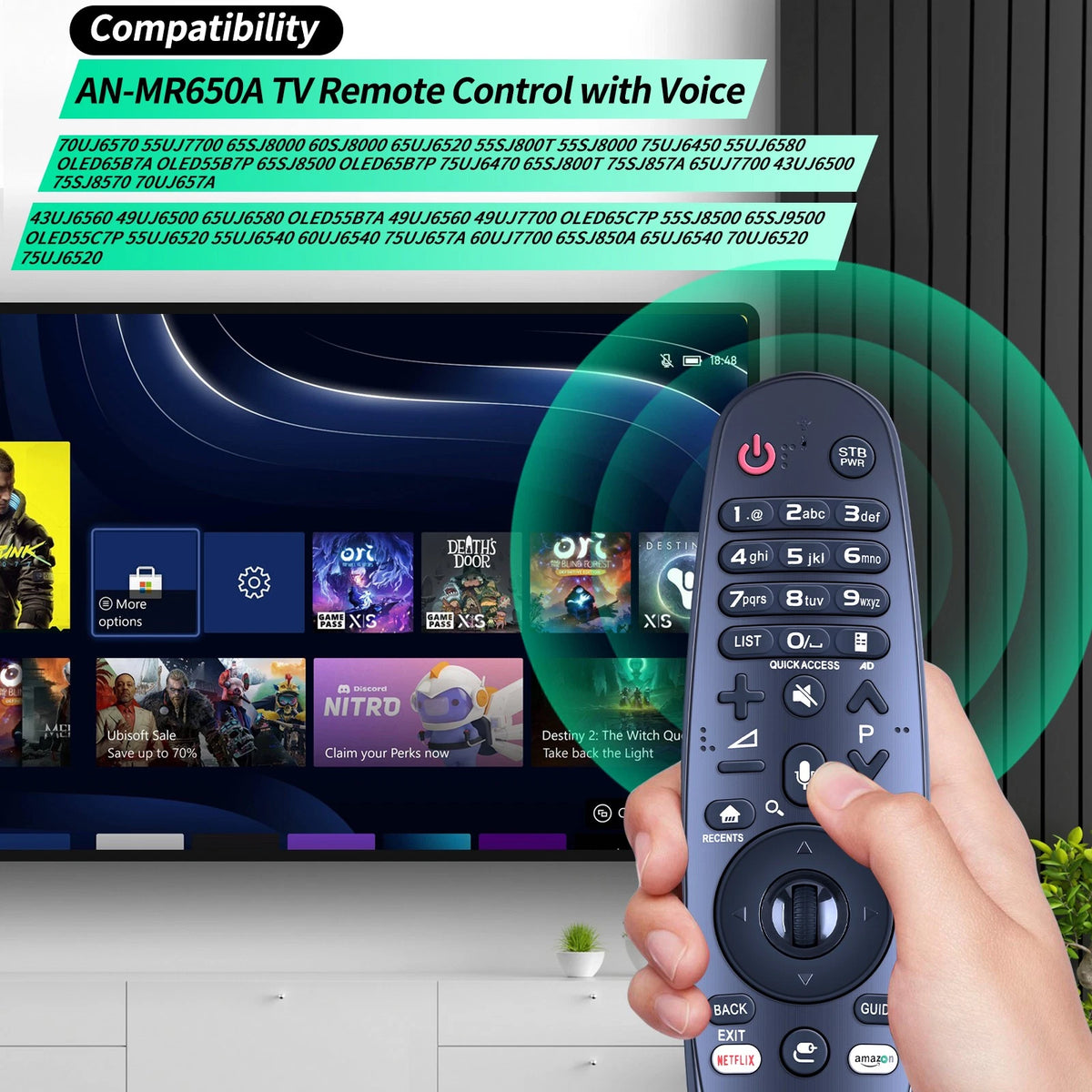 AN-MR650A Magic Remote Control Compatible with LG Smart TV LH/UH/SH UH8500