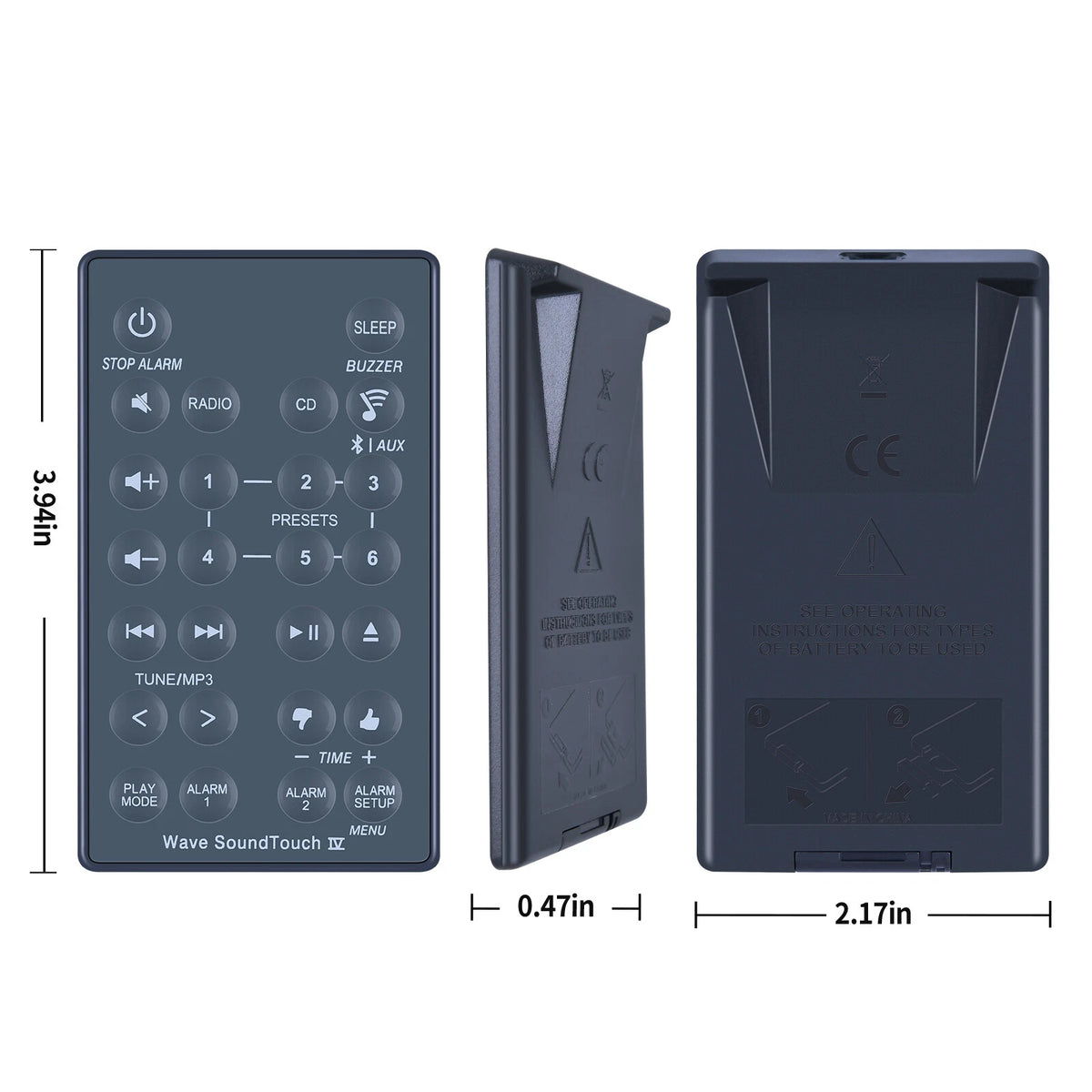 Remote Control For Bose Wave SoundTouch Music System IV