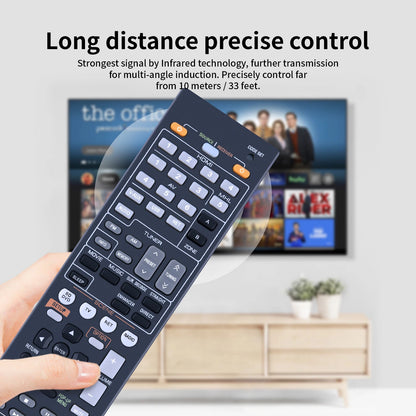 RAV498 Remote Control For Yamaha AV Receiver HTR-5066 HTR5066 RX-V575 RXV575