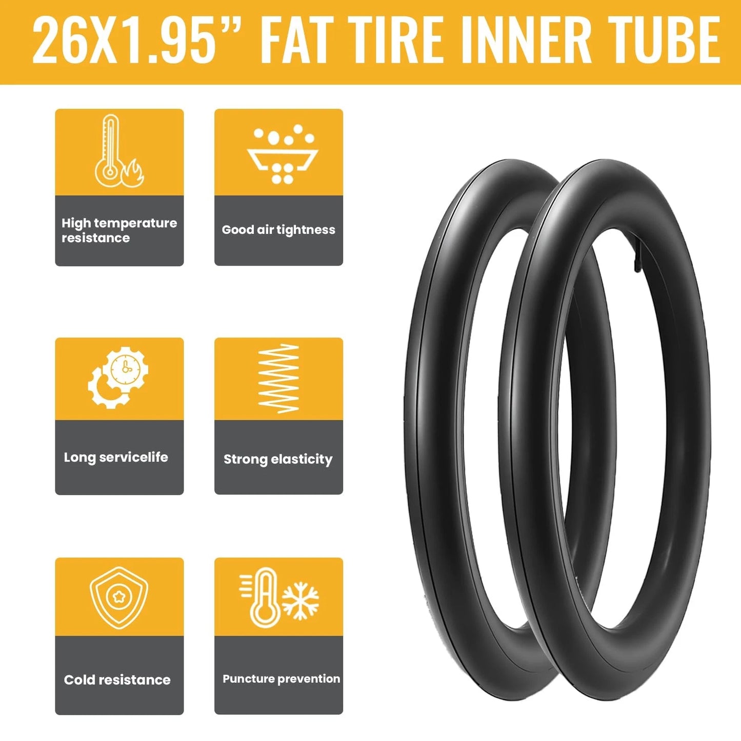 2 Pack Mountain Bike Tire Set,26x1.95-Inch Foldable 26x1.95", 26X1.95