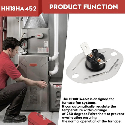 HH18HA452 L250 Furnace Flame Rollout Limit Switch Fits for Bryant black