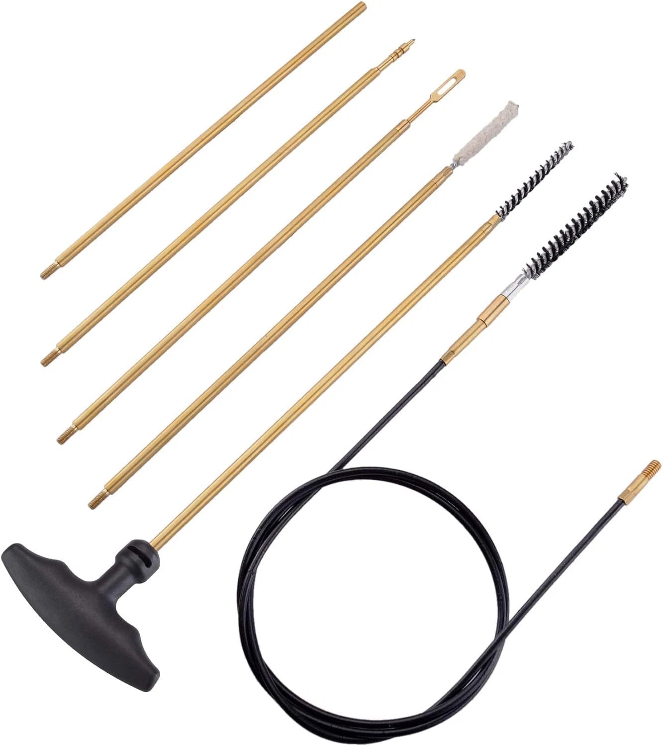Raiseek .177 Cal & .22 Airgun Cleaning Kit with Cotton Mop Brass...