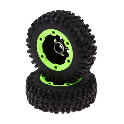 4pcs Rubber Tire Tyres with Wheel Rims for WLtoys 12428 12423 1/12 RC Buggy Car