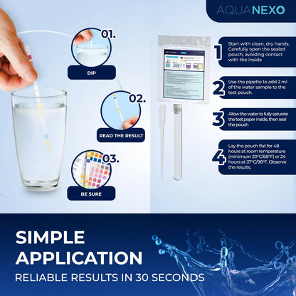 AQUANEXO 18 Parameters, 125 Drinking Water Test Strips (5 x 25) + 2 x...